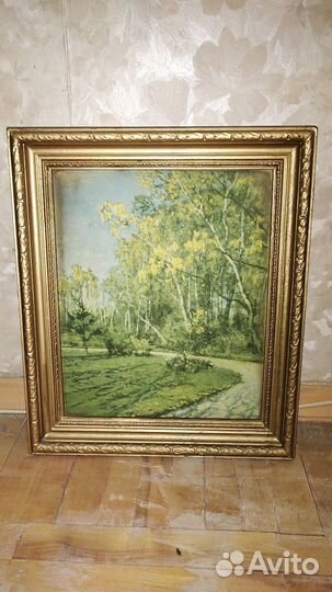 Старинная картина, багет для картины