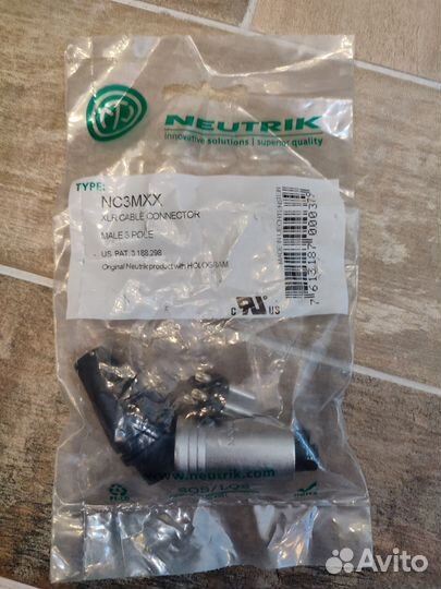 Neutrik NC3MXX разъем XLR