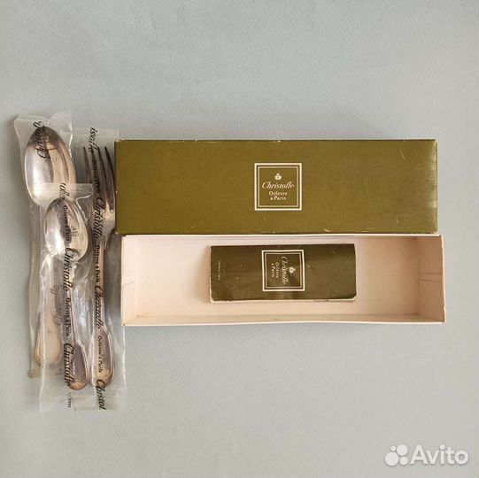 Набор столовых приборов Кристофль новый Christofle