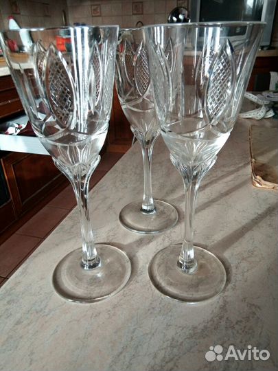 Бокалы хрустальные Чехия