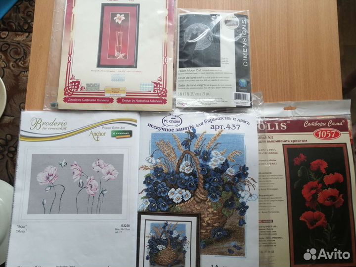 Наборы для вышивки с большим остатком ниток