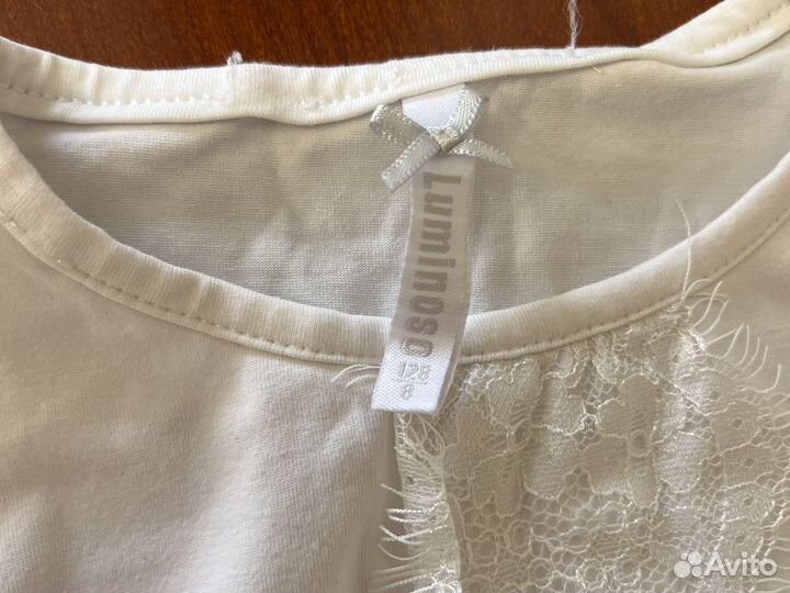 Блузка для девочки школьнаяч 128