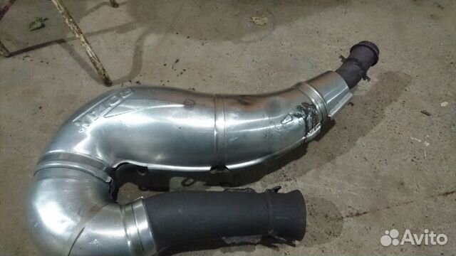 Глушитель снегохода с двигателем Е-тес плат. XU