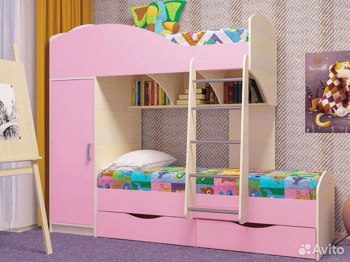 Кровать двухъярусная Жемчужина