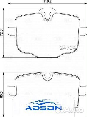 Колодки тормозные дисковые задние LCV Trialli