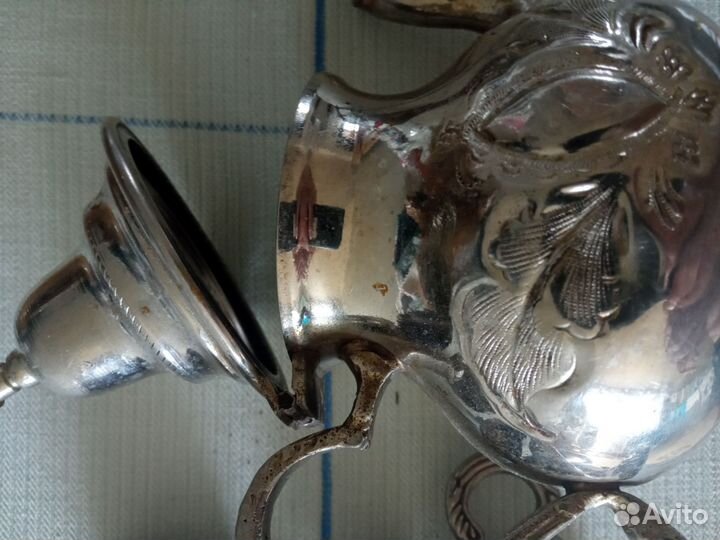 Чайник и сахарница серебрение