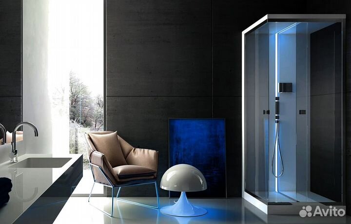 Стеклянные душевые перегородки