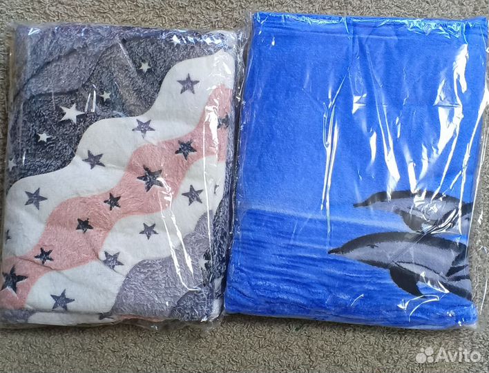 Плед флисовый новый