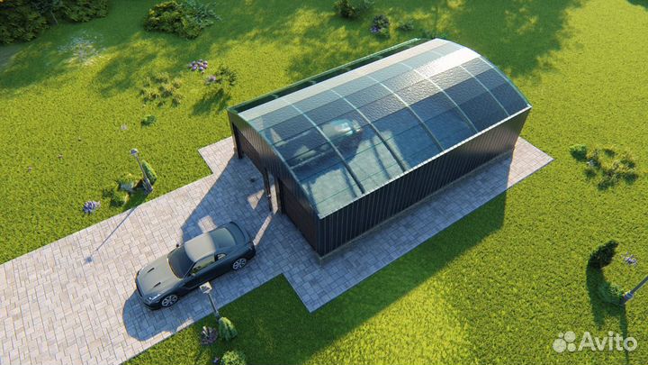 Гаражи из поликарбоната