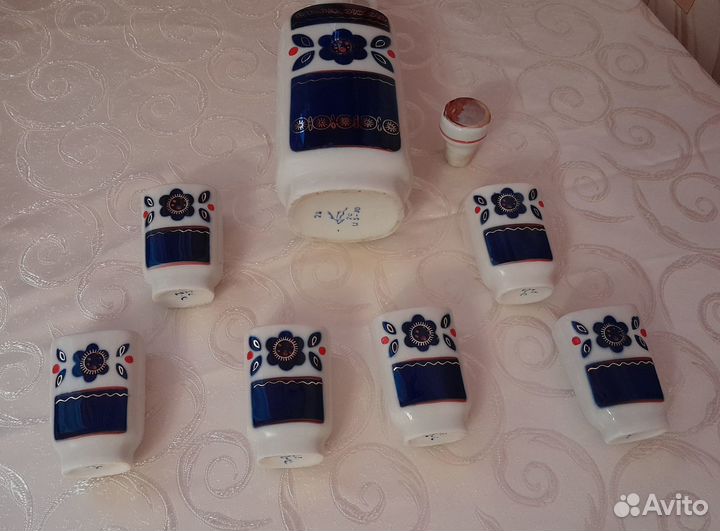 Коньячный набор фарфор, СССР