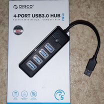 Usb 3.0 хаб, 4 порта, до 5 Гб/сек (новый)