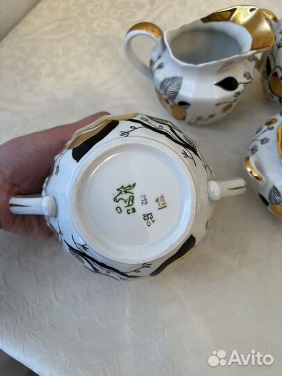 Сервиз чайный и кофейный Золотая роза