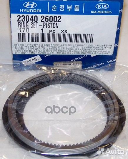 2304026002 кольца поршневые STD (4) Hyundai Ac