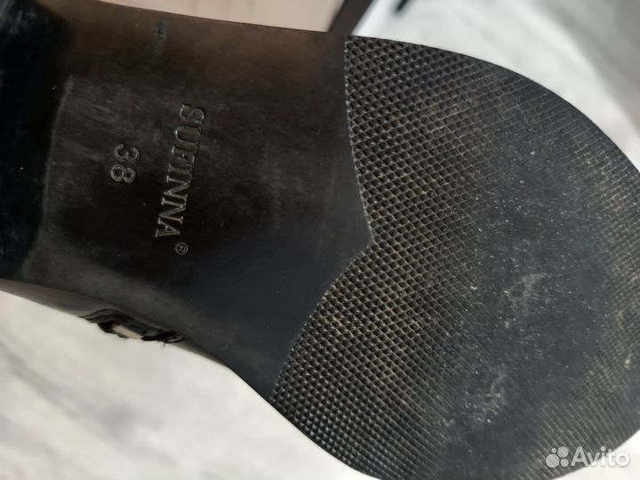 Сапоги весенние натуральная кожа 38