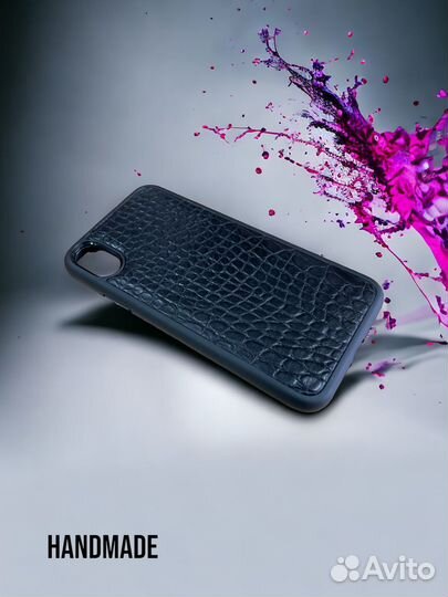 Чехол на iPhone X/XS натуральная кожа