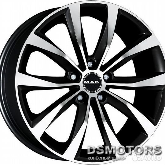 Диски Wolf 7.0/17 5x100 ET38 d57.1 black mirror