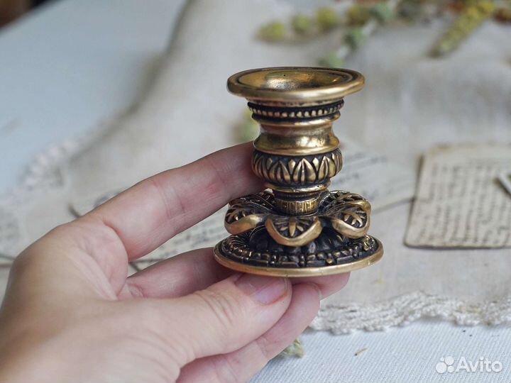 Подсвечник бронза винтаж