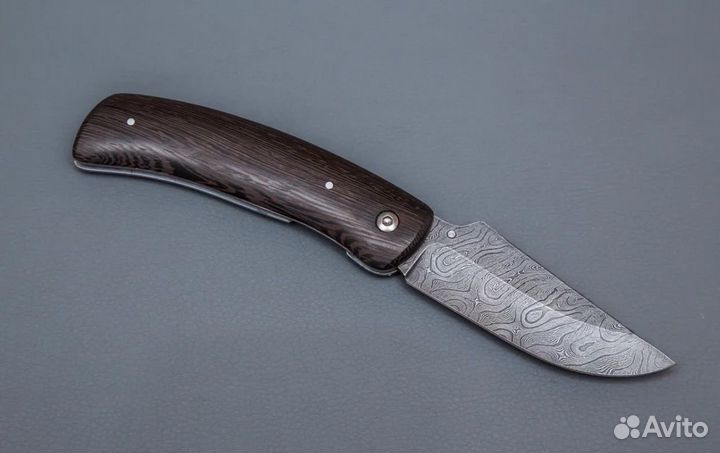 Нож складной Аляска из дамасской стали