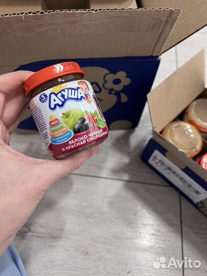 Пюре фруктовое, овощное Агуша