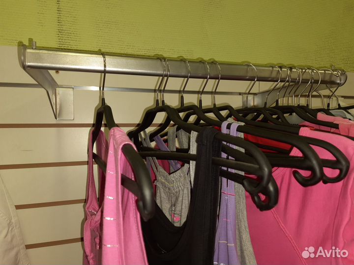 Штанга для одежды металлическая