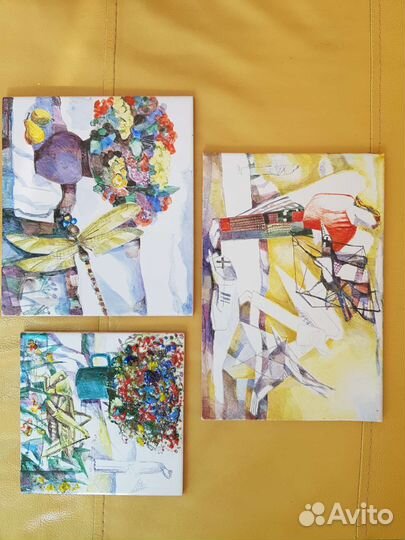 Керамическая плитка с авторской росписью