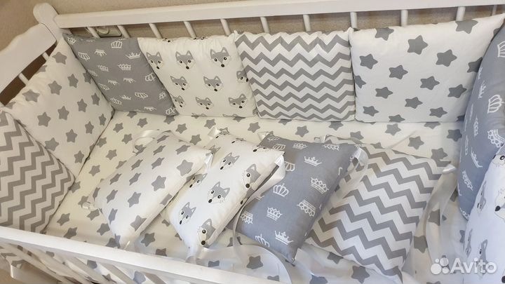 Бортики в детскую кроватку