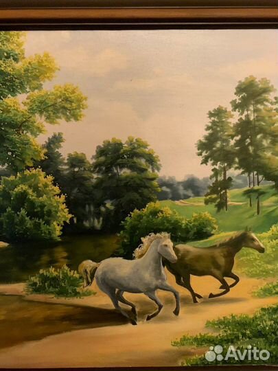 Картина холст масло пейзаж большая