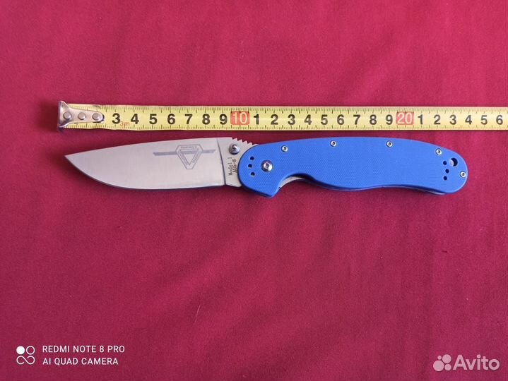 Нож, сталь AUS-8, HRC 60, рукоять G-10