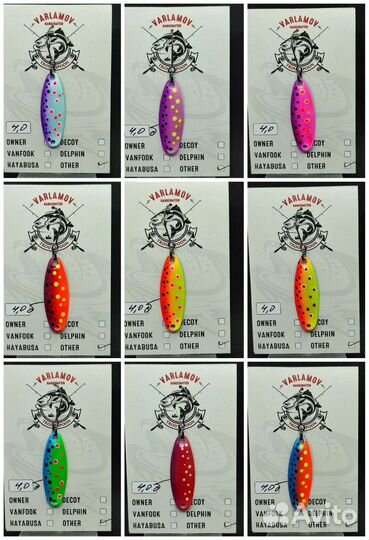 Форелевые блесны ручной работы