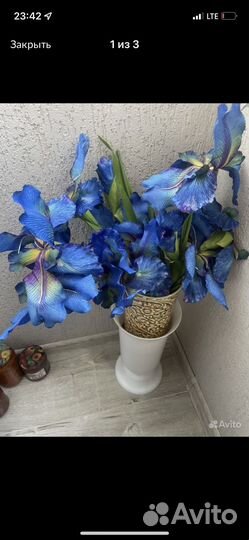 Цветы искуственные Ирисы