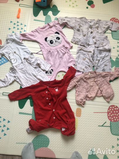 Пакет вещей на девочку 74 80 размер