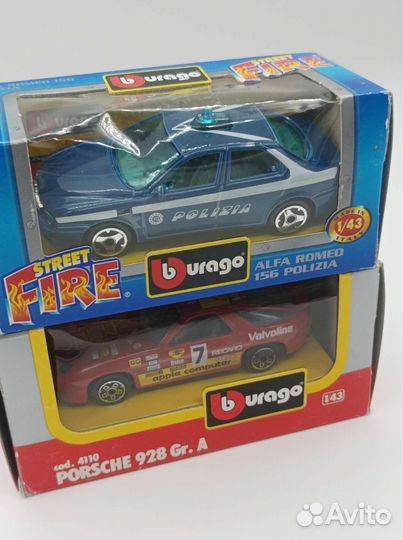 Коллекционная модель 1:43 Burago Alfa Romeo 156