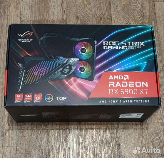 Новая видеокарта Asus RX 6900 XT ROG Strix LC