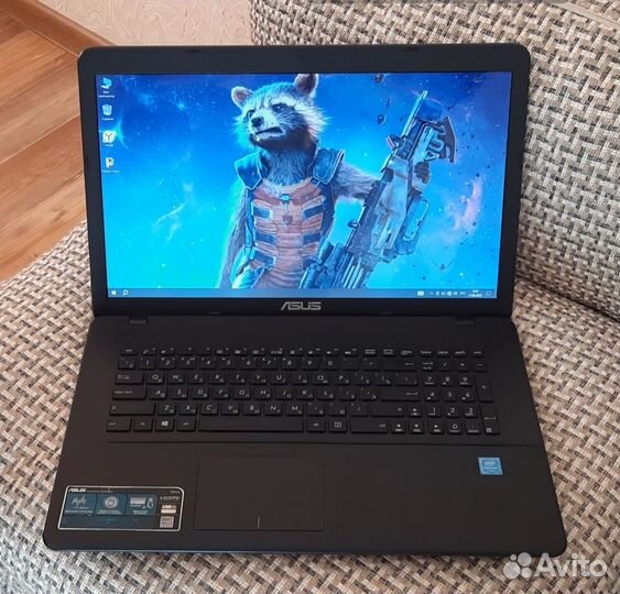 Мощный 17.3/4 ядра N4200/ 8-OZU/ SSD+ HDD/ Ак 1ч