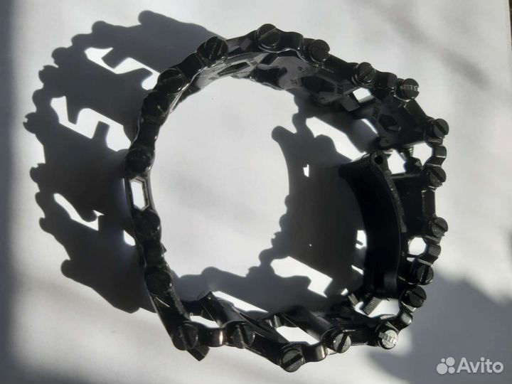 Браслет Multitool черный нержавеющая сталь