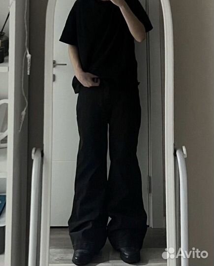 Джинсы Rick Owens type клёш