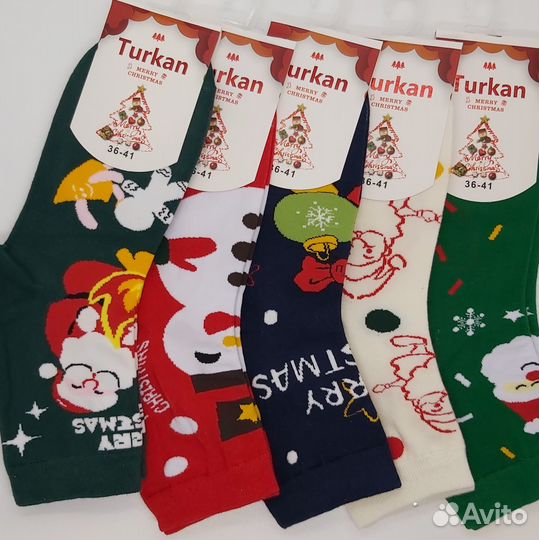 Новогодние носки женские