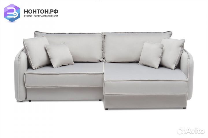 Диван угловой тик-так Антей серый