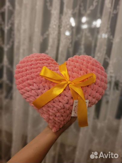 Подушечки-сердечки ручной работы, 2-х размеров