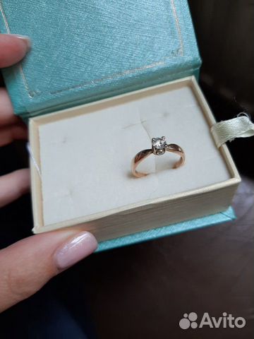 Кольцо золотое 15 размер