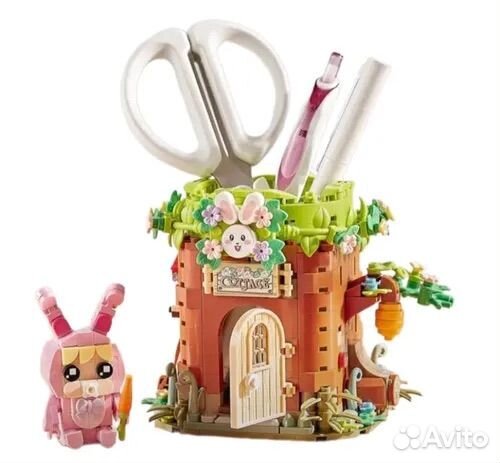 Конструктор Loz подставка Кроличья нора,617деталей