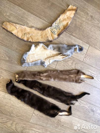 Шкуры норки и песца