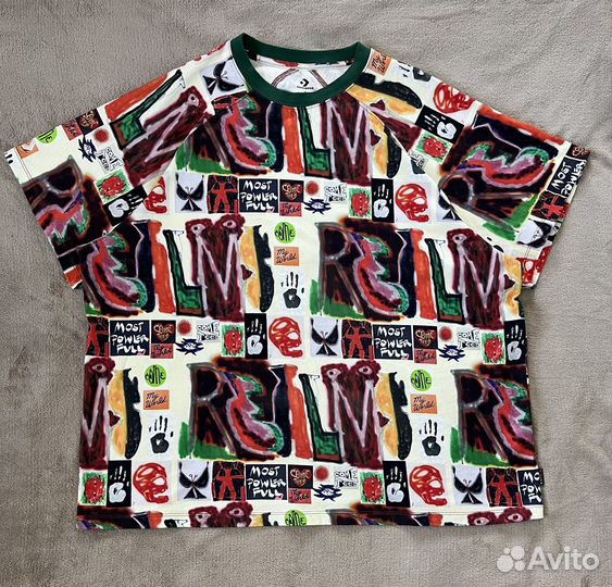 Футболка converse X come tees sk8, y2k, hip-hop