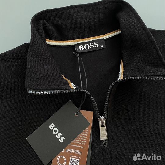 Свитшот hugo boss полузамок old money