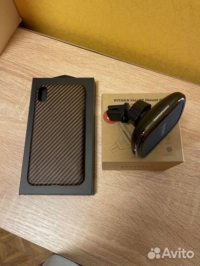 Pitaka Magez Mount Qi + Чехол iPhone XS Max