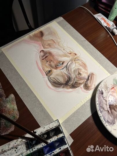 Портрет на заказ аварель, по фотографии