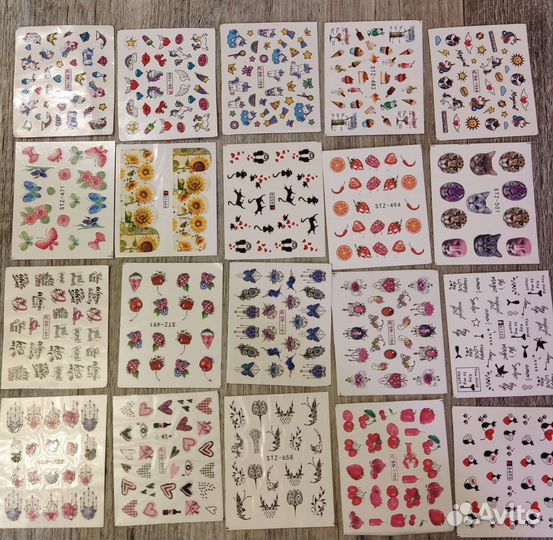 Водные наклейки для маникюра