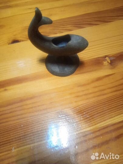 Латунная пепельница Дельфин