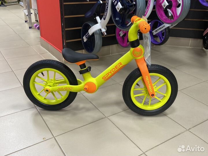 Беговел Spider велобег детский зеленый