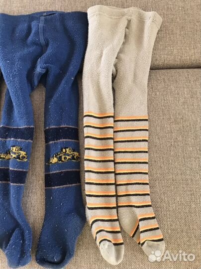 Колготки махровые теплые, р. 80-92